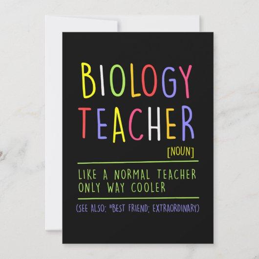 biology teacher biologist science teach teaching holiday card