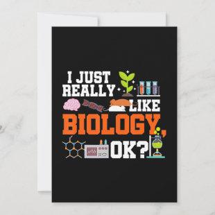 biology teacher gift science student biology holiday card
