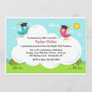 Birdie Graduation Invitation