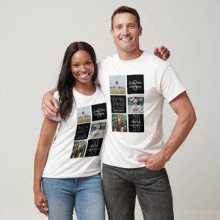 Black 3-Photo Fun Boxes Class Year T-Shirt