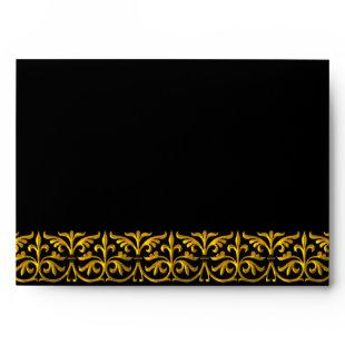 Black & Gold Edges Envelope