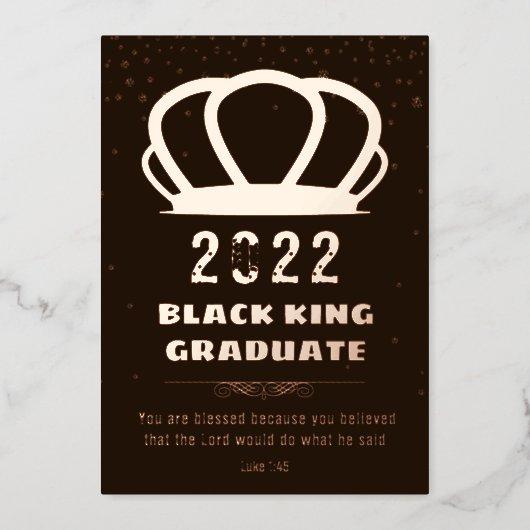 Black King 2022 Graduation Scripture Announcement