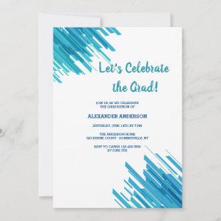 Blue Abstract Pattern Invitation