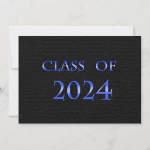 Blue and Black Class of 2024 Card