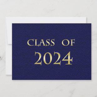 Blue and Gold Class of 2024 Card