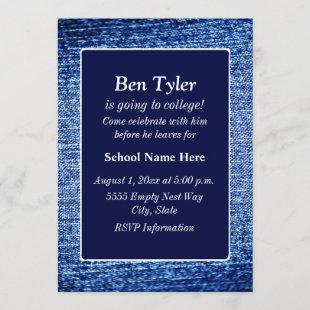 Blue Denim - Look  "Off To College" Invite