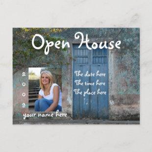Blue Doors Open House Postcard