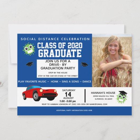 Blue Drive By Party 2020 Graduation Announcement