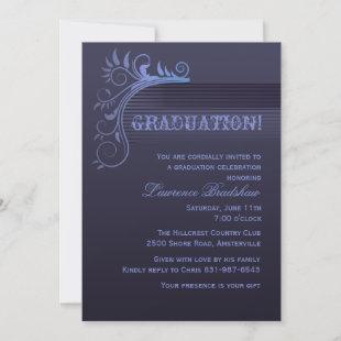 Blue Horizon Graduation Invitation