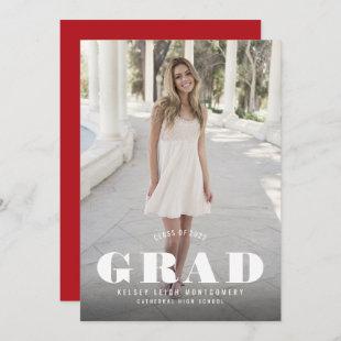 Bold Type Graduation Photo Announcement and Party
