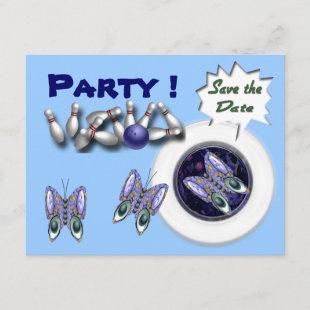 Bowling Party Invitations Customizable