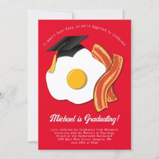 Breakfast Brunch Graduation Party Invitation