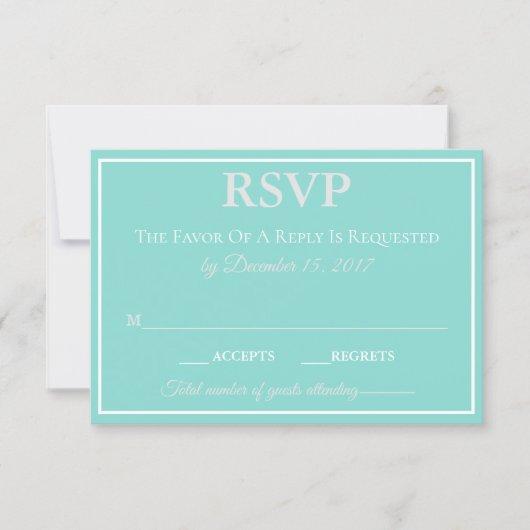 BRIDE A Touch Of Silver Traditional Wedding Suite RSVP Card