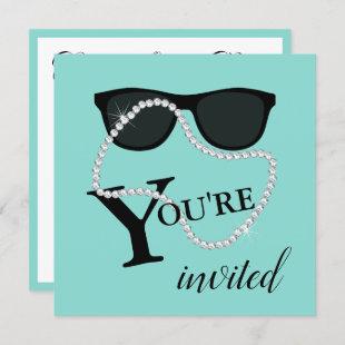 BRIDE Glam Celebrate Diamond Tiara Party Shower Invitation