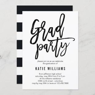 Brushed Graduation Party Invitation