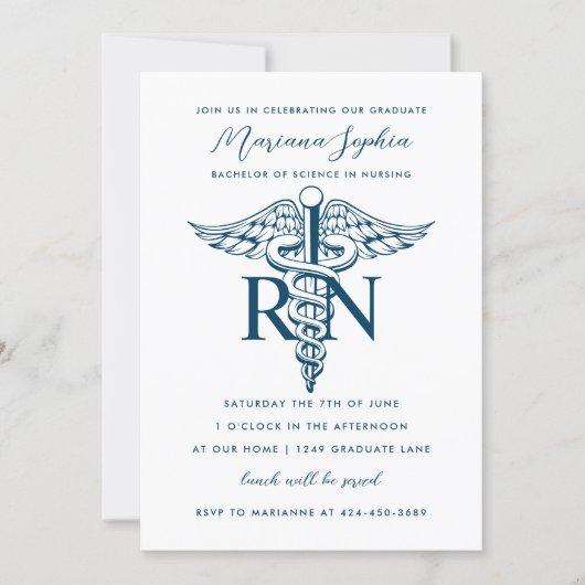 BSN RN Nurse Graduation Announcement Custom Color