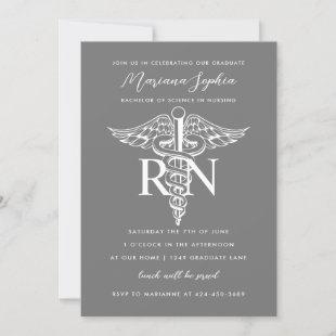 BSN RN Nurse Graduation Announcement Custom Color