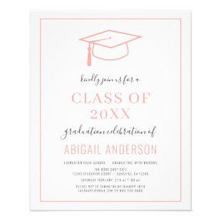 Budget 2023 Simple Grad Photo Pink Invitation Flyer
