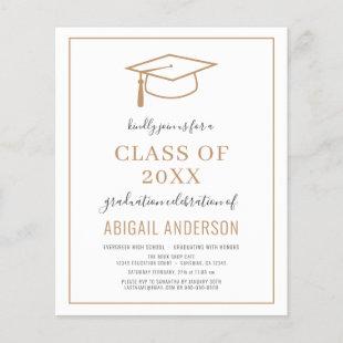 Budget 2023 Simple Graduation Photo Invitation