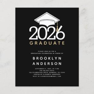 BUDGET Cap Graduation Celebration Invitation