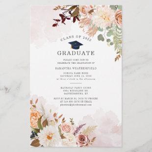 Budget Class of 2022 Floral Graduation Party Card