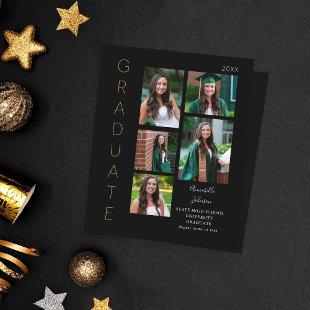 Budget Color Glow- Gold & Black Graduate 6 Photo