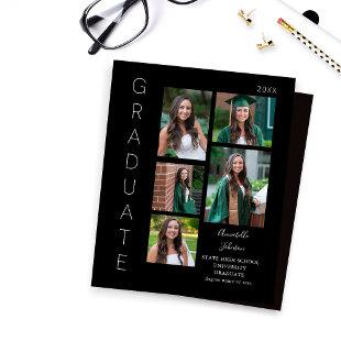 Budget Color Glow- White & Black Graduate 6 Photo
