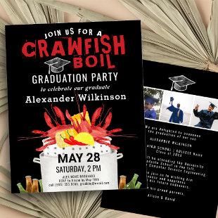 BUDGET Crawfish Boil Graduation 3 Photo Invite