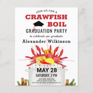BUDGET Crawfish Boil Graduation 3 Photo Invite
