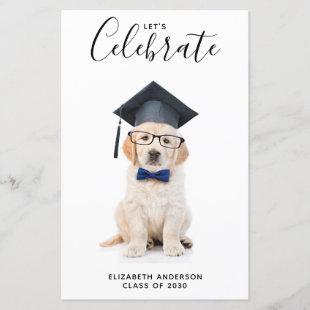 Budget Cute Puppy Graduate Graduation Invitation