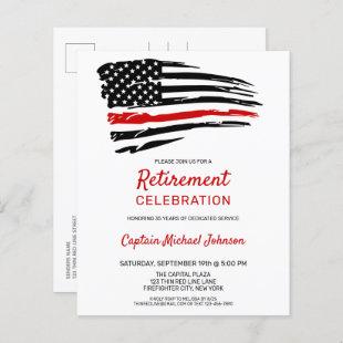 Budget Firefighter Retirement Invitation Party