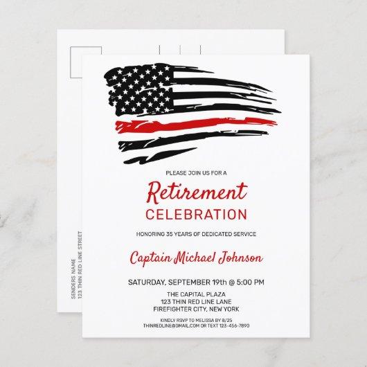Budget Firefighter Retirement Invitation Party