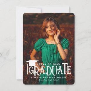 Budget Formal Graduate Cap Photo Graduation Card