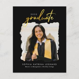 Budget Graduate Script Gold Photo Graduation