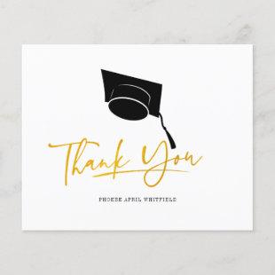Budget Graduation Cap Tassel Gold Thank You