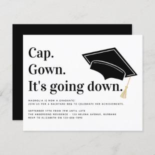 Budget Graduation Invitation | It's Going Down