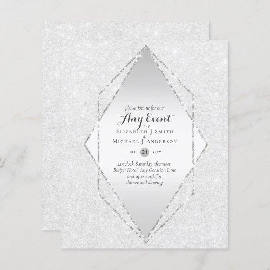 BUDGET INVITATIONS - ANY EVENT - Double Sided