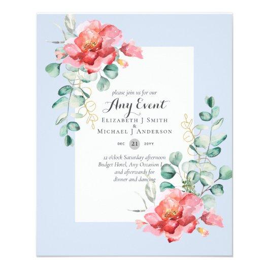BUDGET INVITATIONS - ANY EVENT - Double Sided Flyer