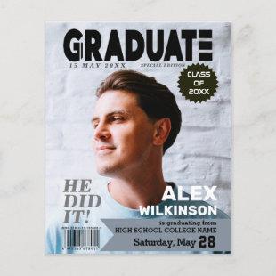 BUDGET Magazine Cover Style Guy Grad Announcement