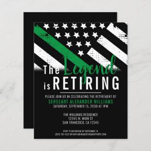 Budget Military Retirement Army Party Invitation