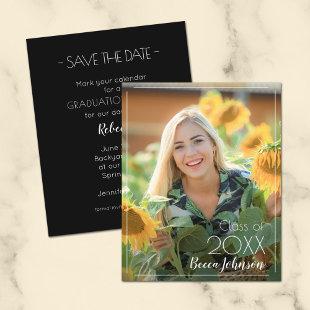 Budget Modern Graduation Save the Date Cards