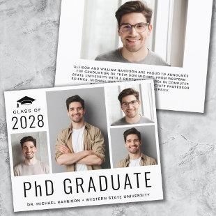 Budget PhD Photo Doctorate Graduation Announcement