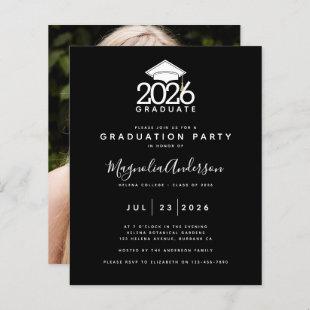 BUDGET Photo Graduation Party Invitation