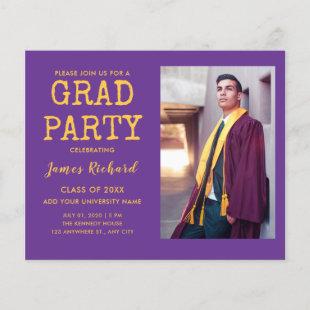 Budget Photo Purple And Gold Graduation Party