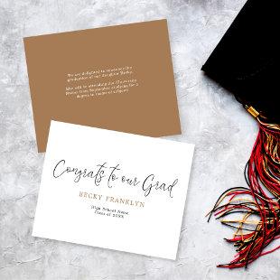 Budget Simple Script Graduation Annnouncement