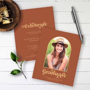 Budget Terracotta Gold Arch Photo Graduation Party