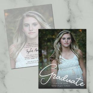 Budget Vertical Photo Graduation Save the Date