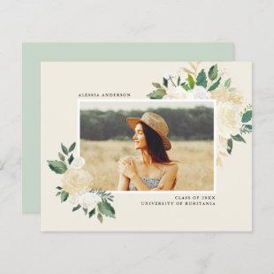 Budget Watercolor Greenery Floral Graduation Party