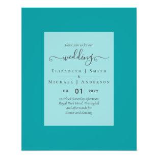 BUDGET WEDDING INVITATIONS - Minimalist Script Flyer