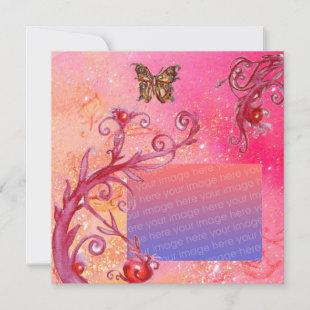BUTTERFLY IN PINK SPARKLES  Wedding Photo Template